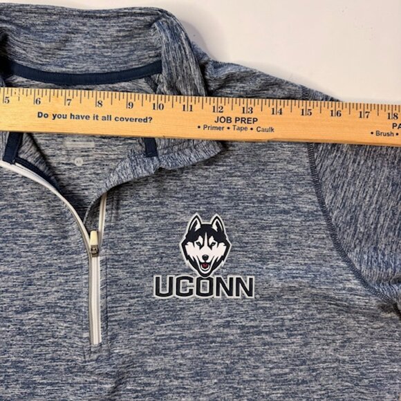 Uconn Nike Dri Fit 1/4 Zip Jacket Size XL Fitted Women's Blue Huskies Element - Picture 7 of 11